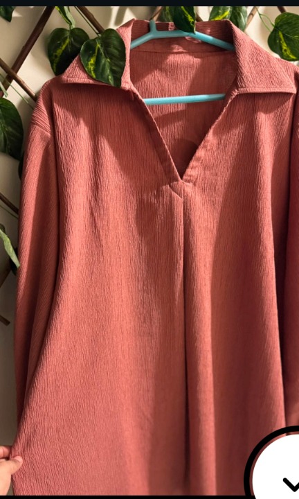 Gulnar Rust Pink Flare Trouser Set product photo