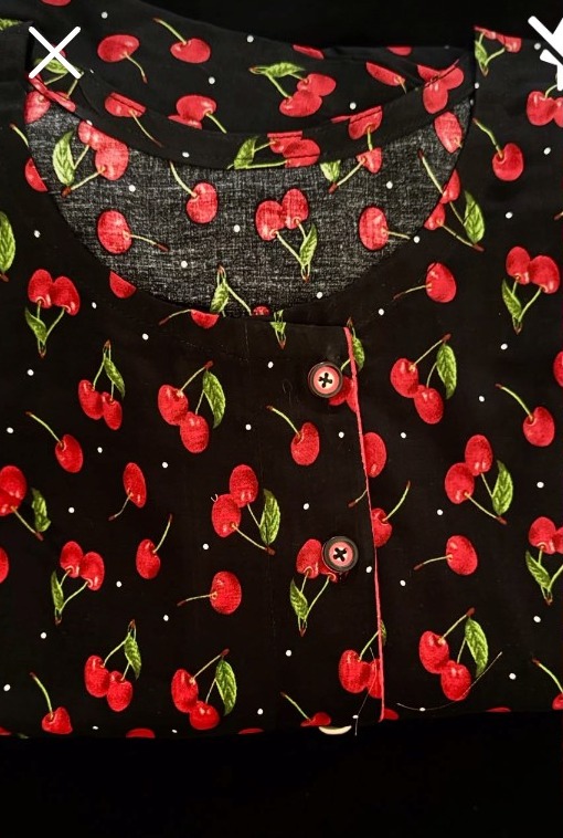 Gilas Cherry Print Nightsuit — actual product photo